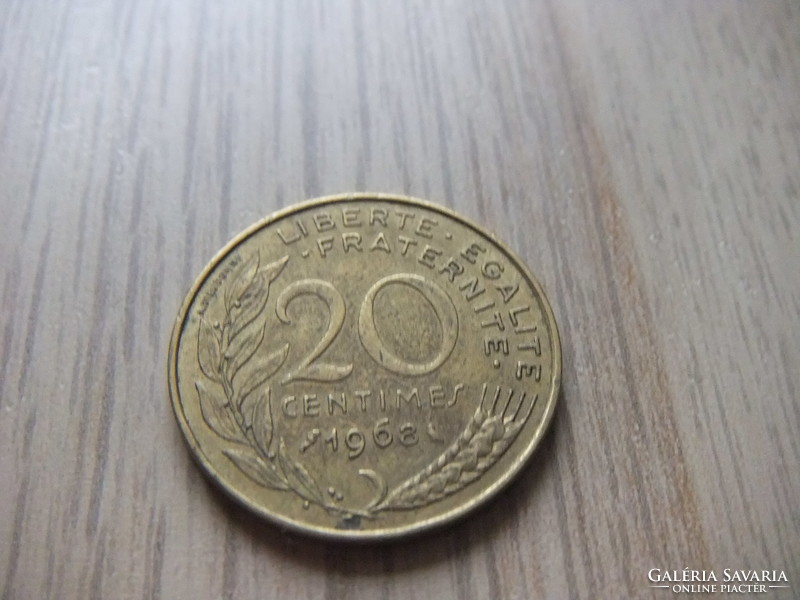 20 Centimes 1968 France