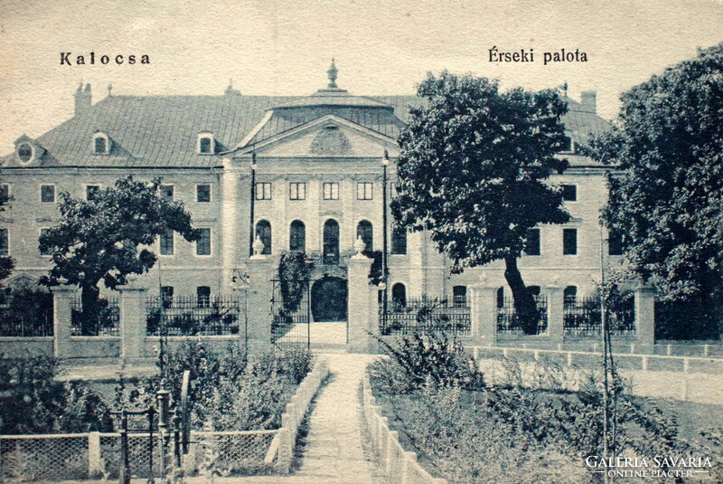 Kalocsa - Érseki palota  - fotó képeslap - Szeidler Aladár könyvker. kiadása  1923