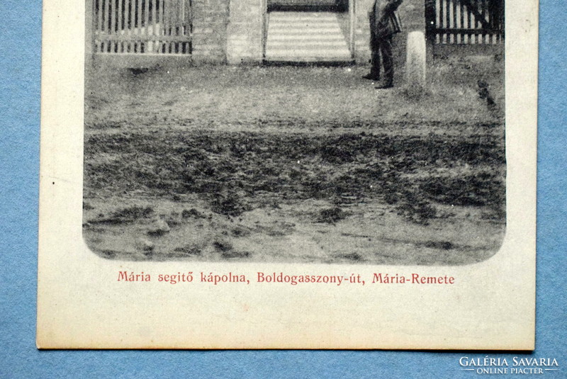 Mária-Remete / Boldogasszony-út, Mária segítő kápolna  - antik fotó képeslap
