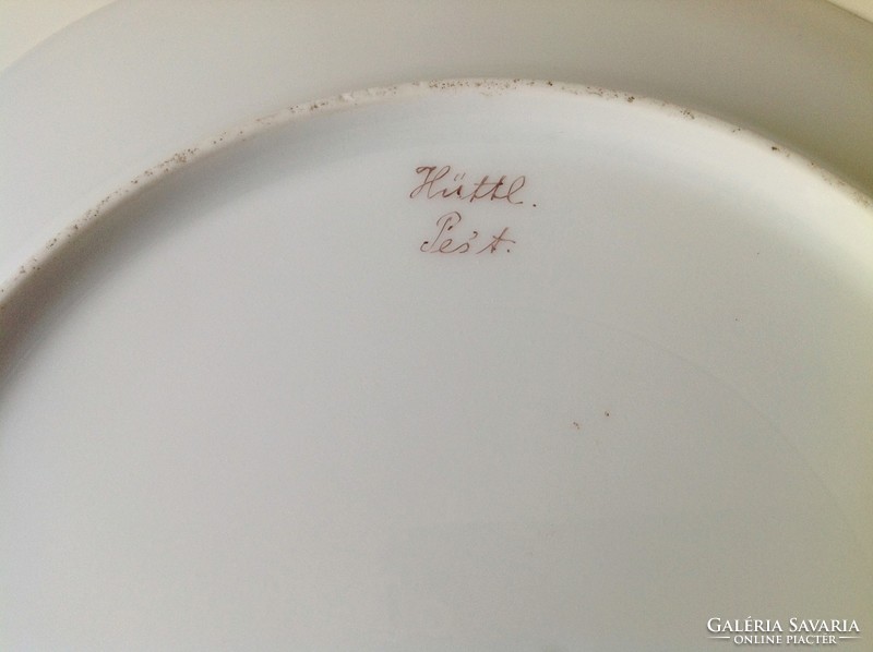 Extremely rare hüttl tivadar plate