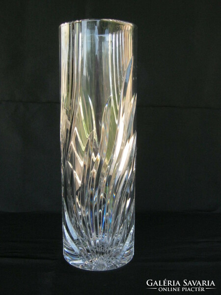 Thick glass vase 30 cm heavy piece 1.9 kg