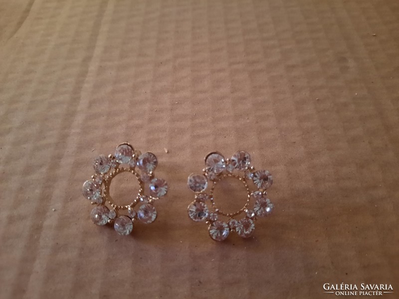 Medical metal, stainless steel, zirconia stone earrings, negotiable