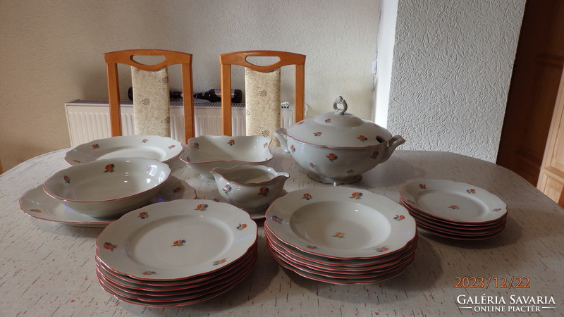 Haas & czjzek complete tableware poppy pattern; it could also be a decoration for the Easter holiday table!