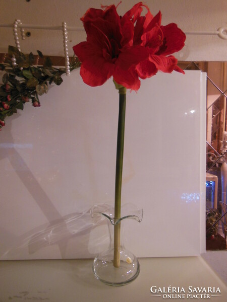 Flower - amaryllis - 62 x 20 cm - 4 funnels - silk flower - true to life