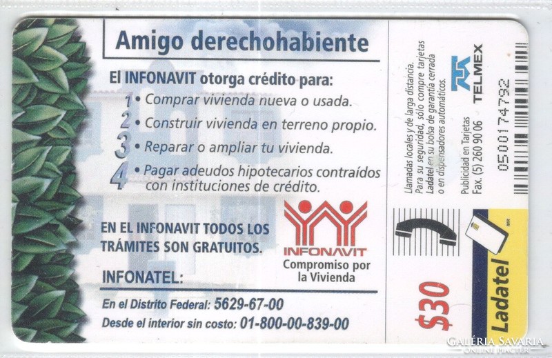 Foreign phone card 0604 Mexico