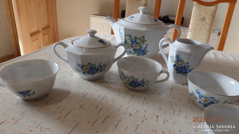 Drasche (Kőbányai Porcelángyár) teás készlet