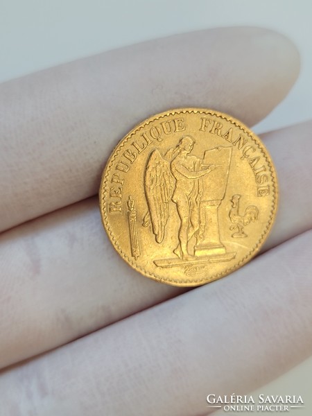 1878 III. Francia Köztársaság 0.900 arany 20 frank!!!