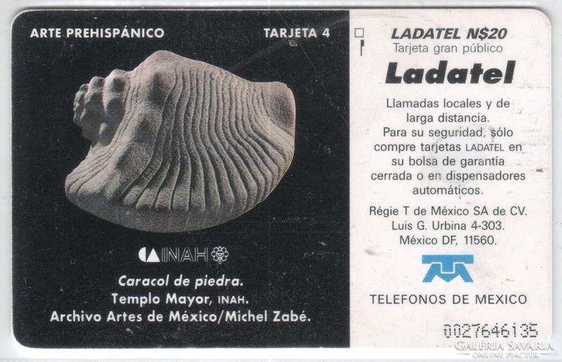 Külföldi telefonkártya 0602 Mexiko