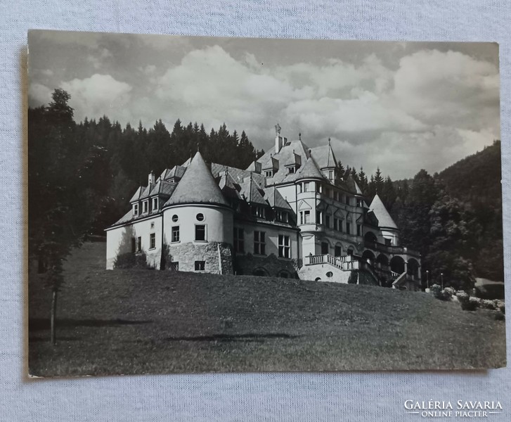 Kunerád-i kastély: képes levelezőlap Szlovákiából az 1960-as évek elejéről