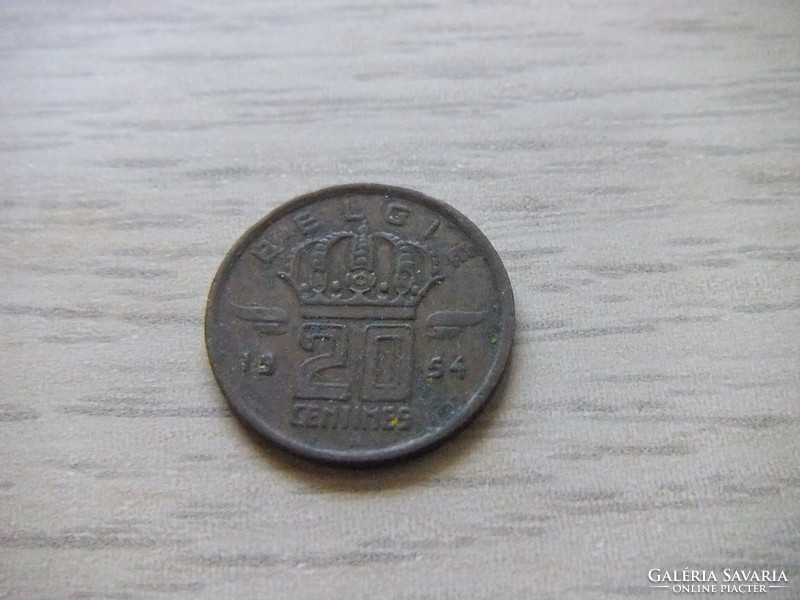 20  Cent  1954  Belgium