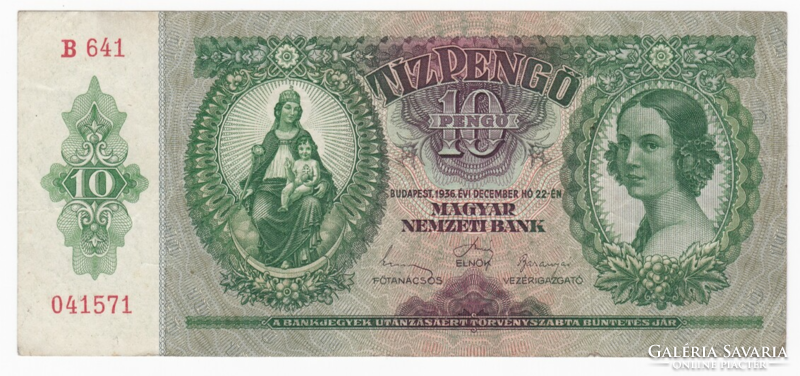 Ten pengő from 1936 (b 641)