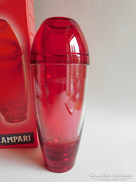 Campari shaker designed by Harvey Guzzini in its original packaging.