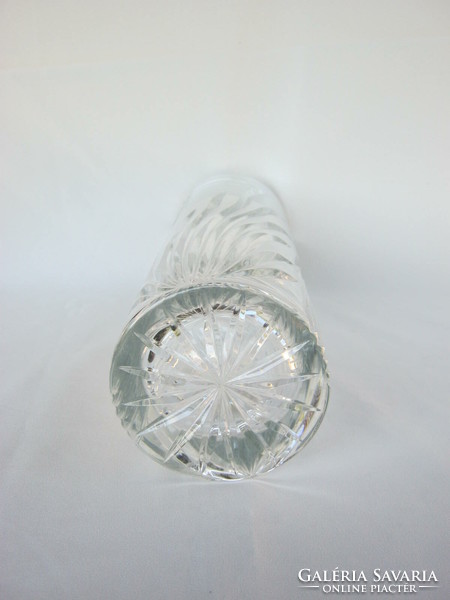 Thick glass vase 30 cm heavy piece 1.9 kg