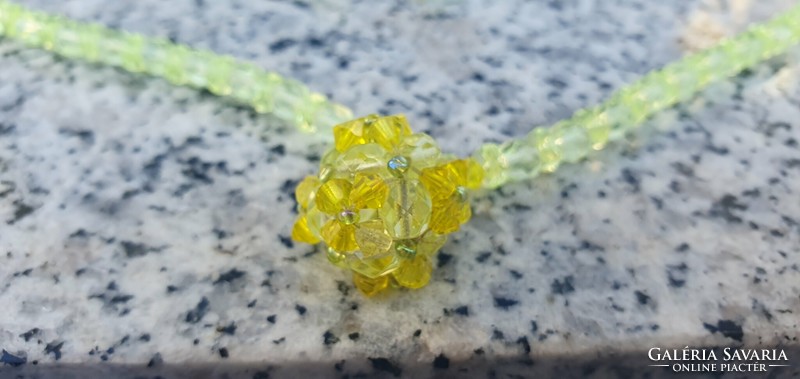 Genuine Czech Uranium Glass Necklace #23009