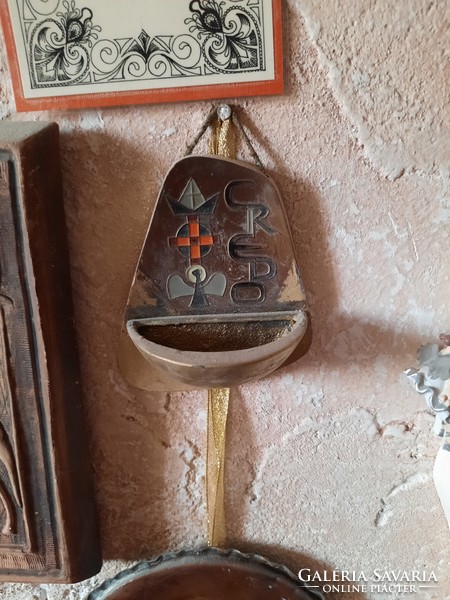 Antique credo holy water container, negotiable