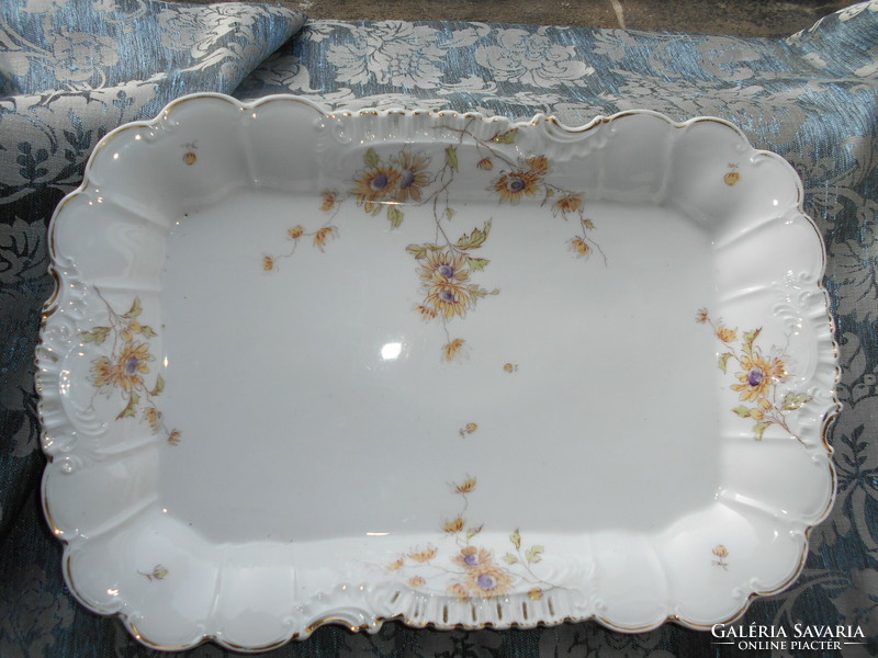 Antique genuine bourgeois porcelain roasting dish, eg S Vienna