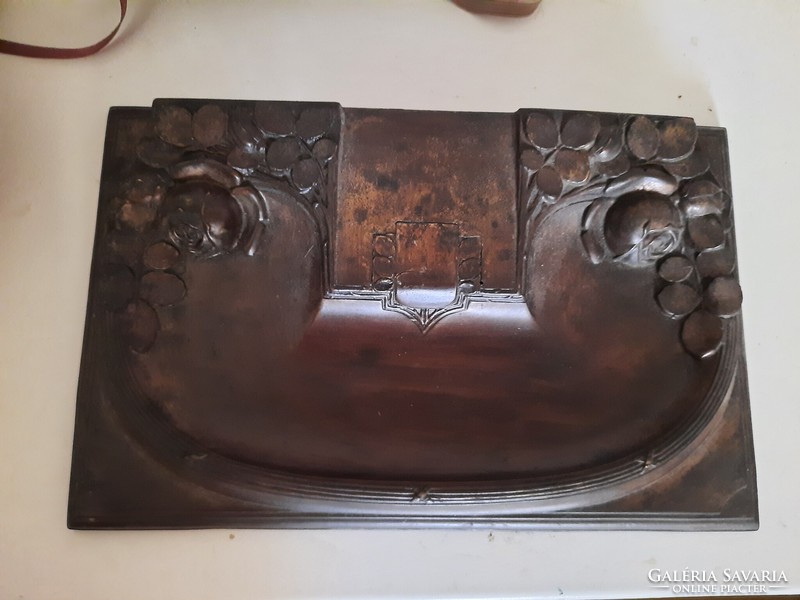 Antique Art Nouveau stationery holder, pen holder, negotiable