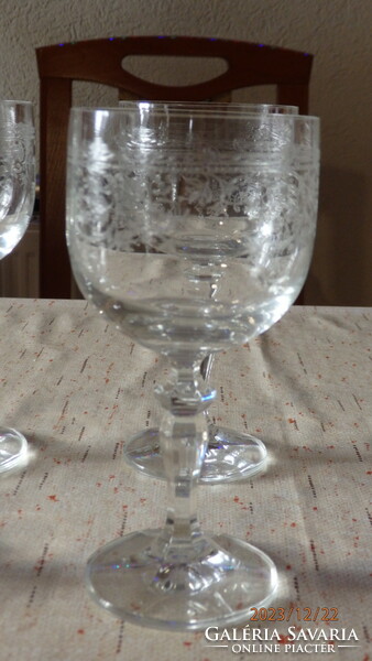 Ólomkristály boros poharak