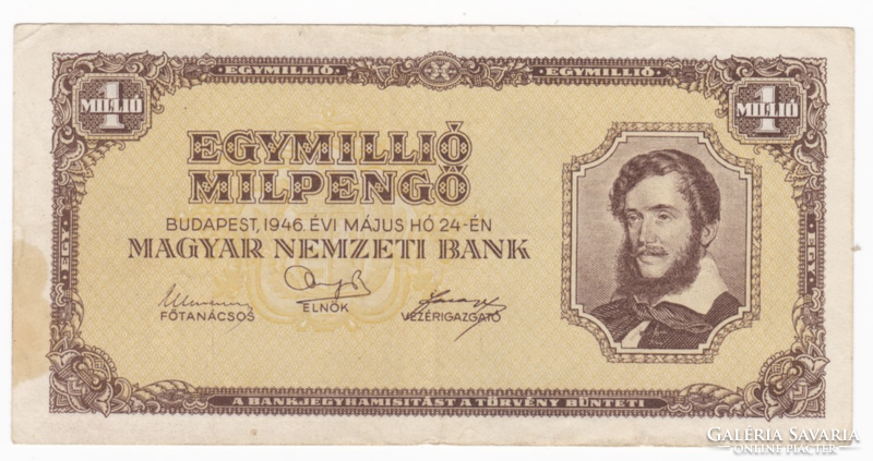 One million milpengő from 1946