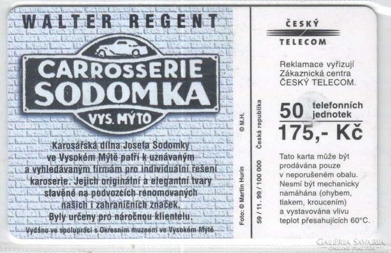 Külföldi telefonkártya 0608 Cseh