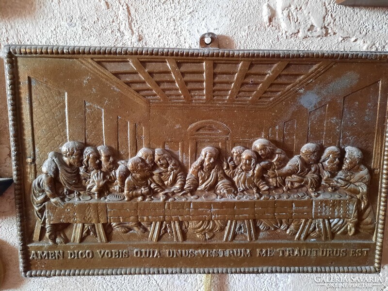 Antique Last Supper wall relief, relief, negotiable