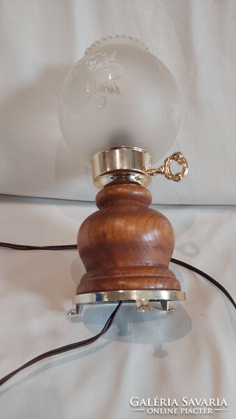 Table lamp with glass cover