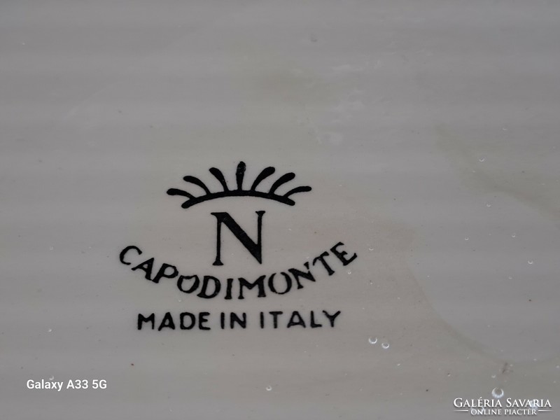Capodimonte vintage Italian rose pot