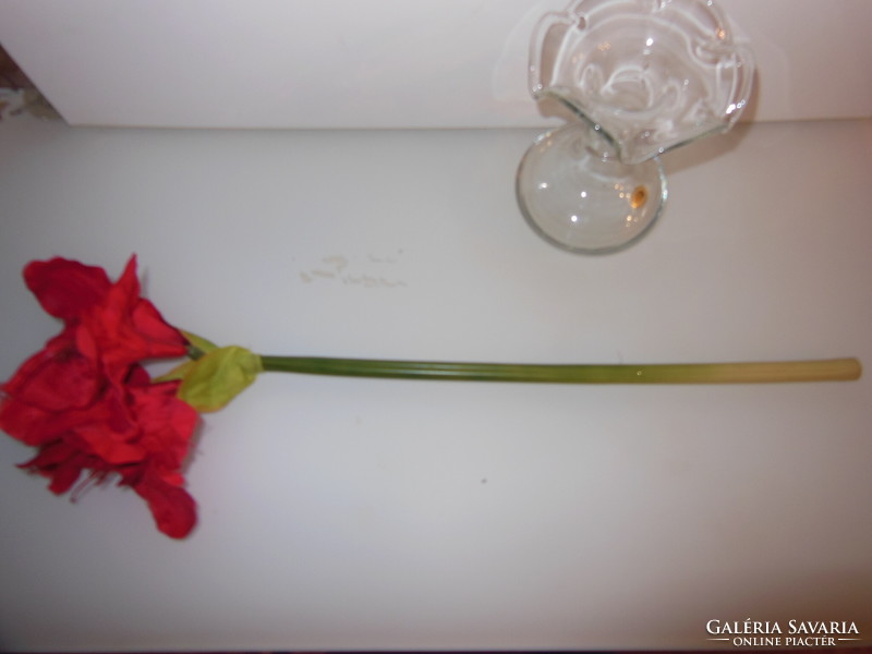 Flower - amaryllis - 62 x 20 cm - 4 funnels - silk flower - true to life