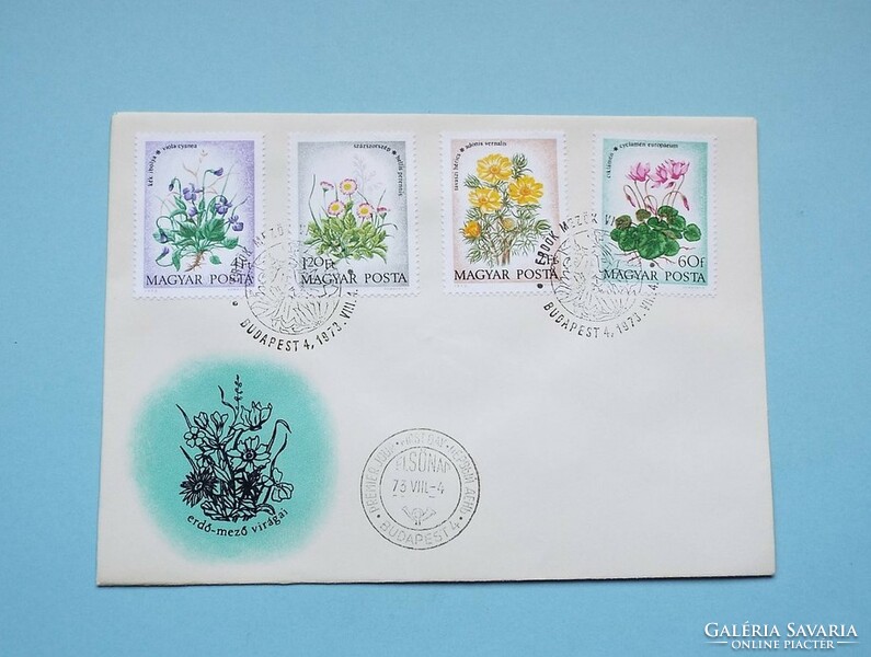 Fdc (c7) - 1973. Flower xi. - Forest and field flowers - (cat.: 500.-)