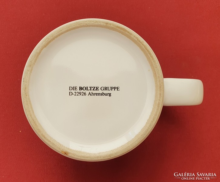 Eper mintás német porcelán bögre csésze eper szamóca mintával
