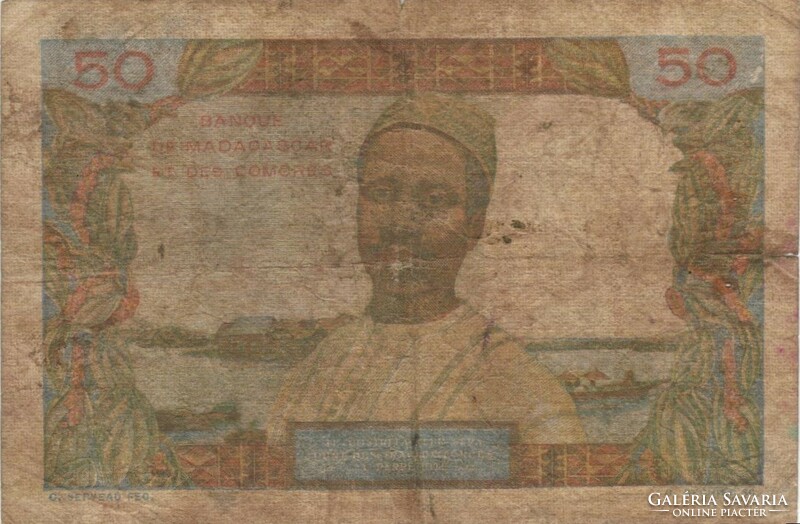 50 francs 1963 Comoros Comore szigetek