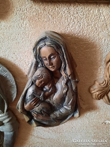 Antique Madonna and Child, Virgin Mary wall relief, relief, negotiable
