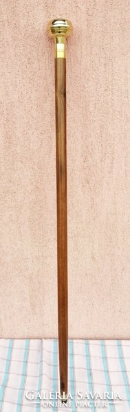 Bronze grip walking stick, with rudder, abrasive, in perfect condition, unique rarity