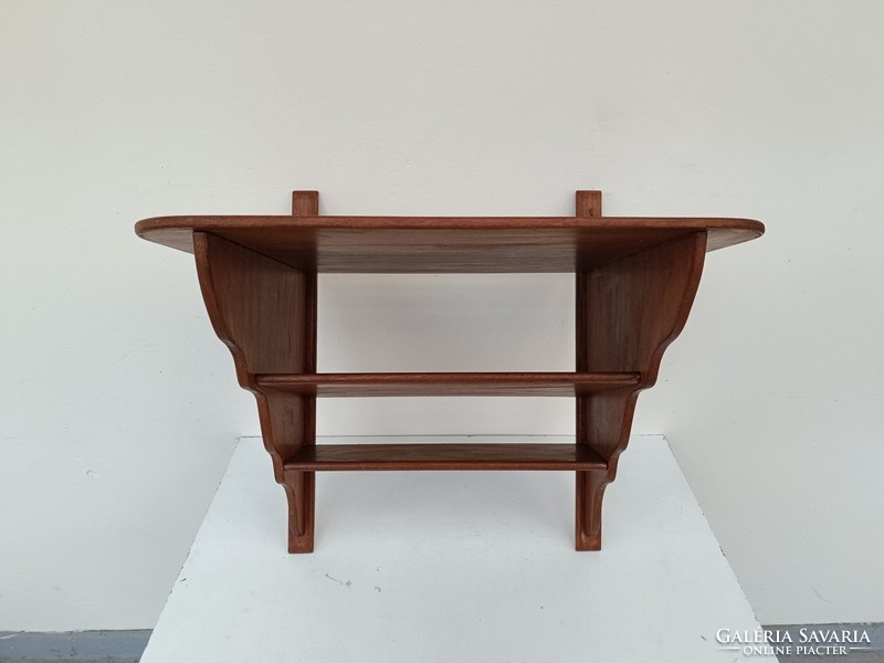 Used hardwood small wall shelf 578 8305