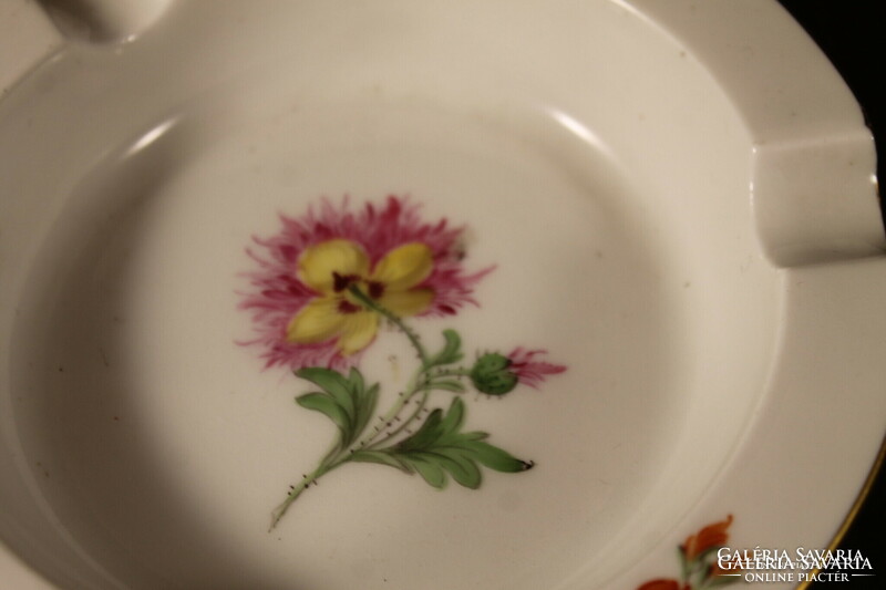 Antique hand-painted ashtray from Meissen