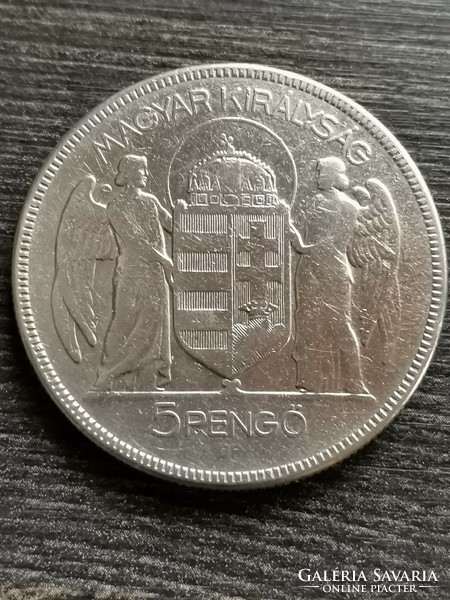 5 Pengő 1930 Horthy silver