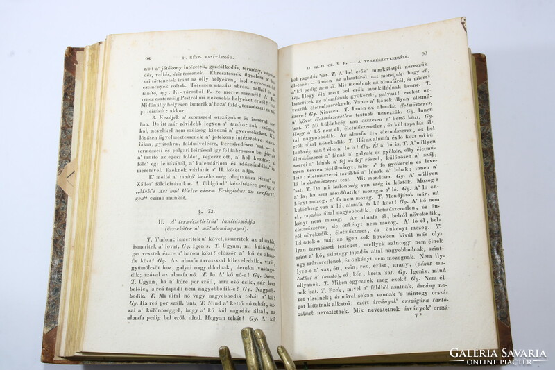 1837 - Warga János: Vezérkönyv az elemi nevelés- és tanításra I-II. Ritka!