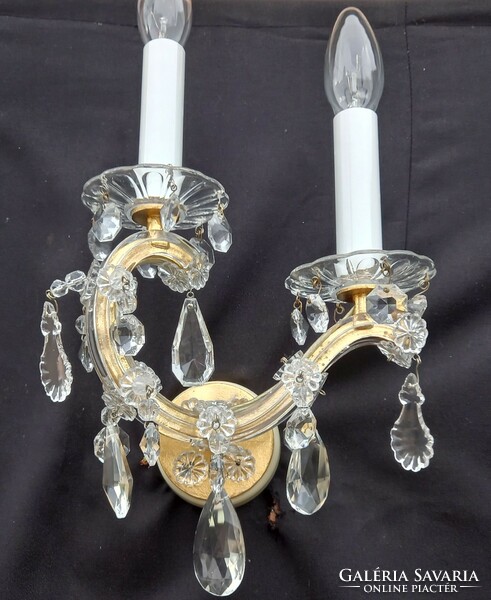 Mária Theresia style lead crystal wall arm 4 pcs