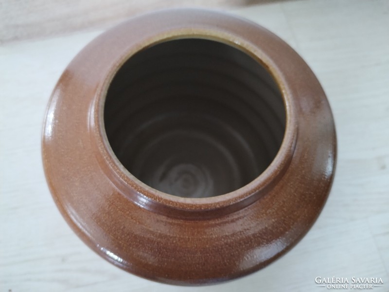 Paul kruft - bauhaus, studio, salt ceramic pot, vase, decorative object