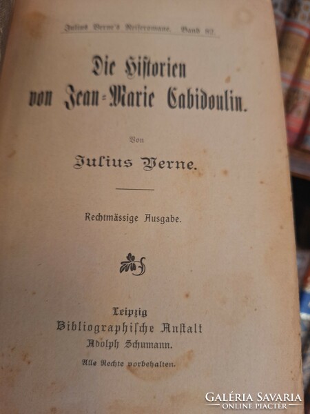 Cetaceans in Hungary! 1900 Gothic German verne: die historien von jean-marie cabidoulin-
