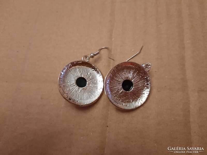 Medical metal, stainless steel, obsidian stone earrings, negotiable