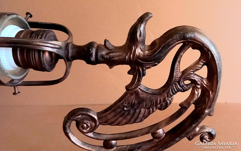 Art Nouveau dragon bronze wall arm lamp negotiable design