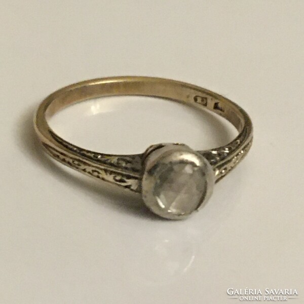 Antik Arany Gyűrű Gyémánt 55