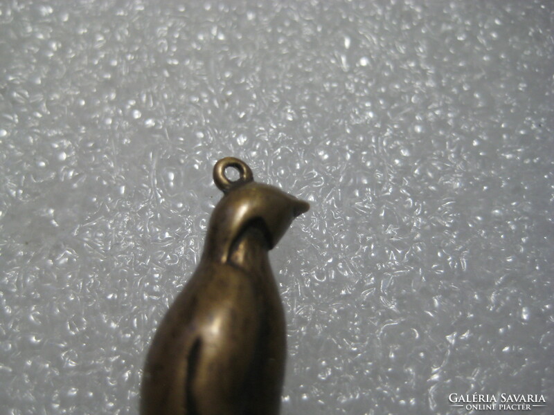 Régi  pingvin medál  bronzból    2,5  cm