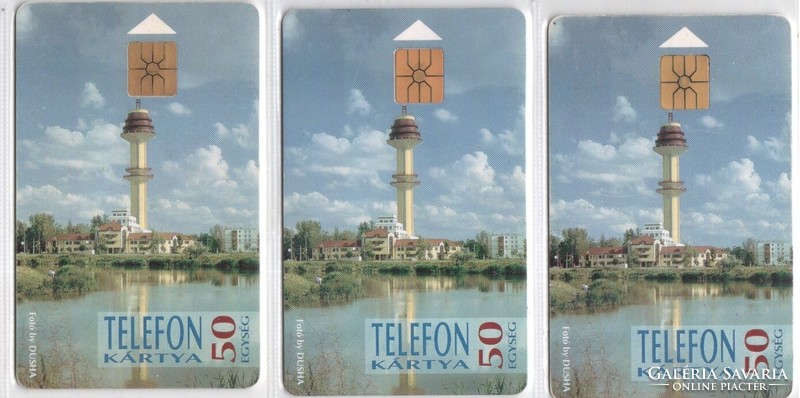 Hungarian phone card 0989 1993 Szeged gem 1 none, lower, gem 3 lower moreno 17,000-50,000-17.