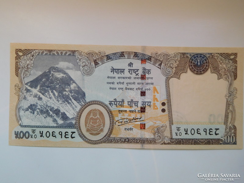 Nepál 500 rupees 2016 UNC