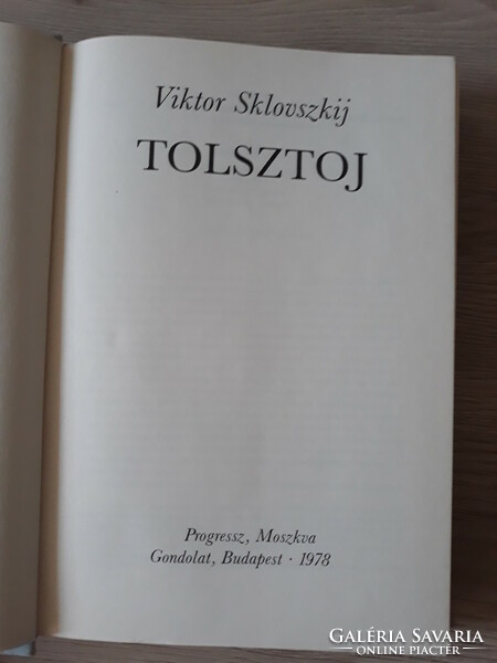 Szklovszkij - Tolsztoj (életrajzi könyv)