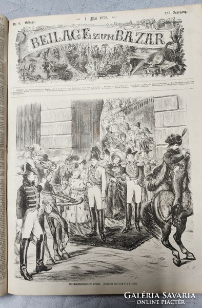 1870 - 71 BAZÁR BEKÖTVE ELIT MAGAZIN 326 OLD TÁRSASÁGI ÉLET KÉZIMUNKA DIVAT ÉRTÉKES ACÉLMETSZET -EK