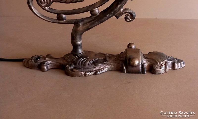 Szecessziós sárkányos bronz falikar lámpa ALKUDHATÓ design
