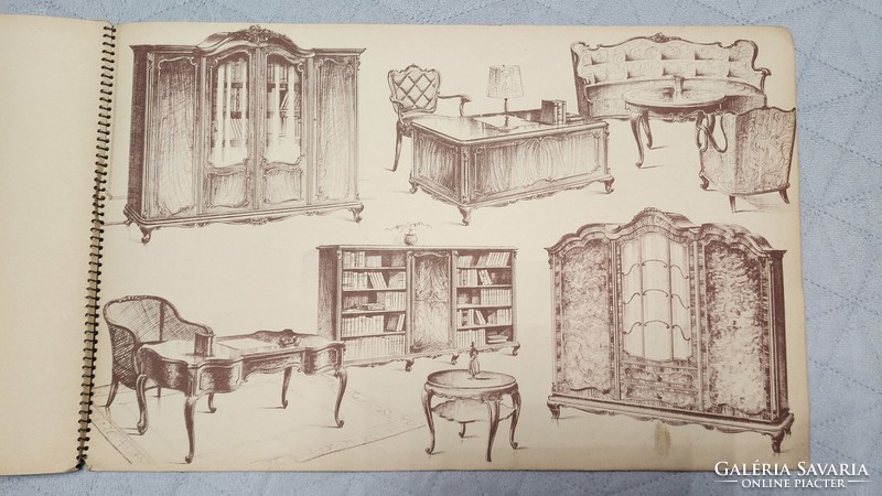 About 1930 interior design interior design furniture plan Fürst Jenő Újpest Jenő Varna catalog advertisement
